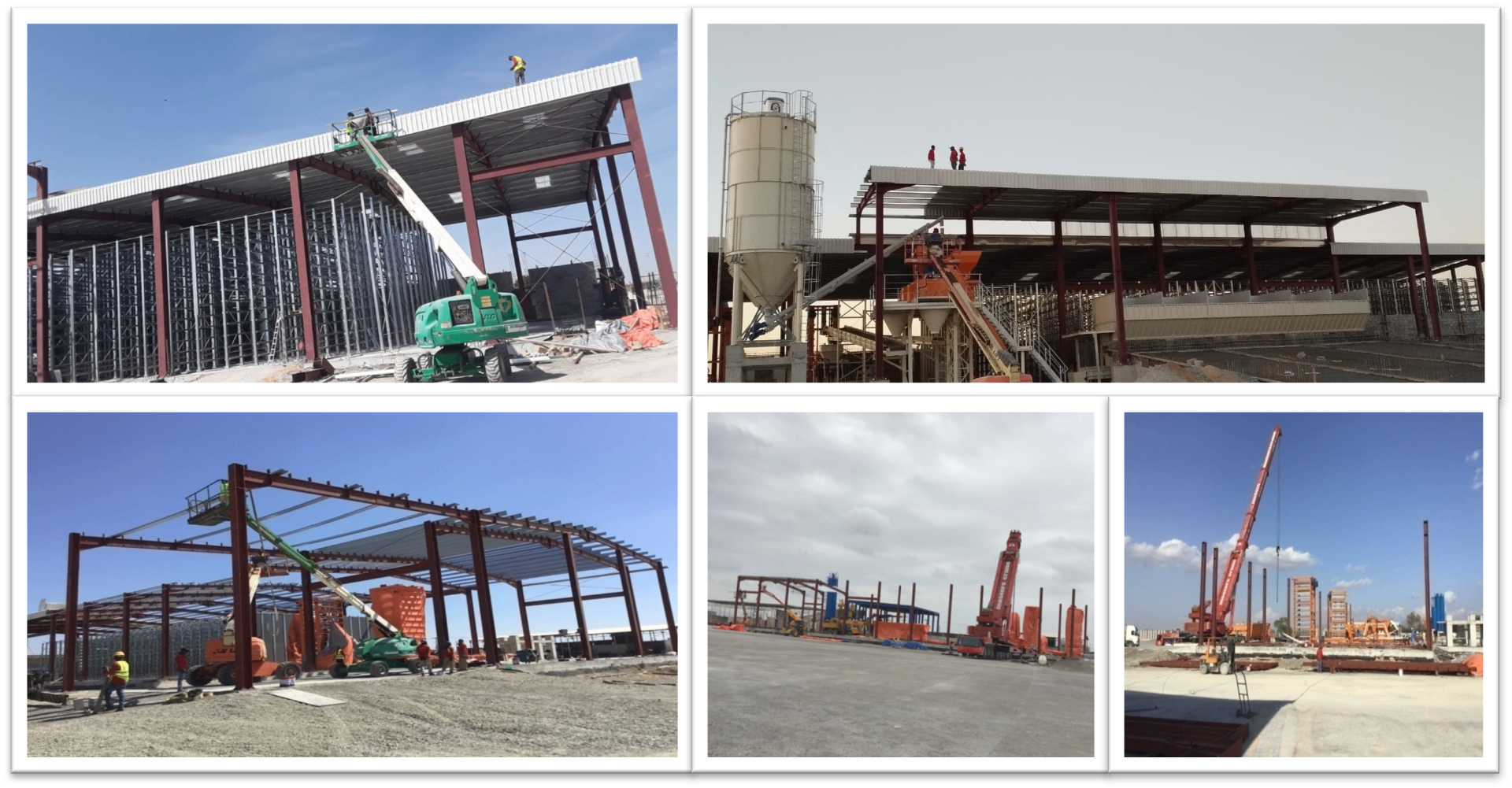 Industrial warehouse steel structures