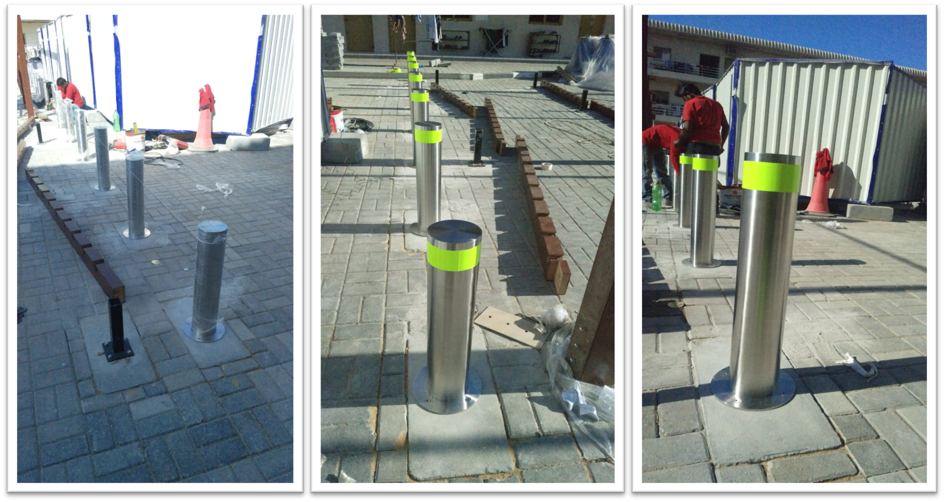 Stainless security bollards