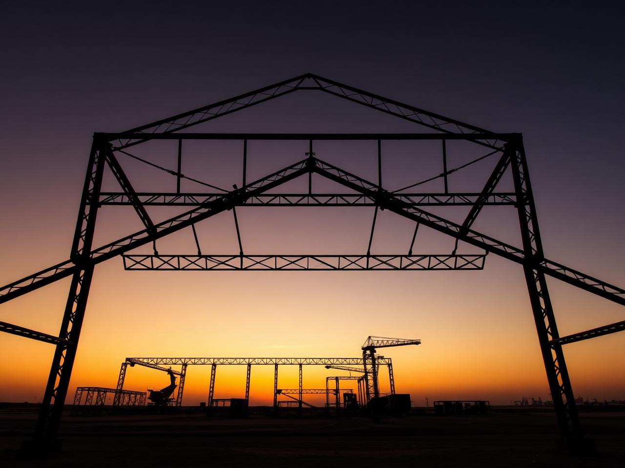 Industrial Frame Erection